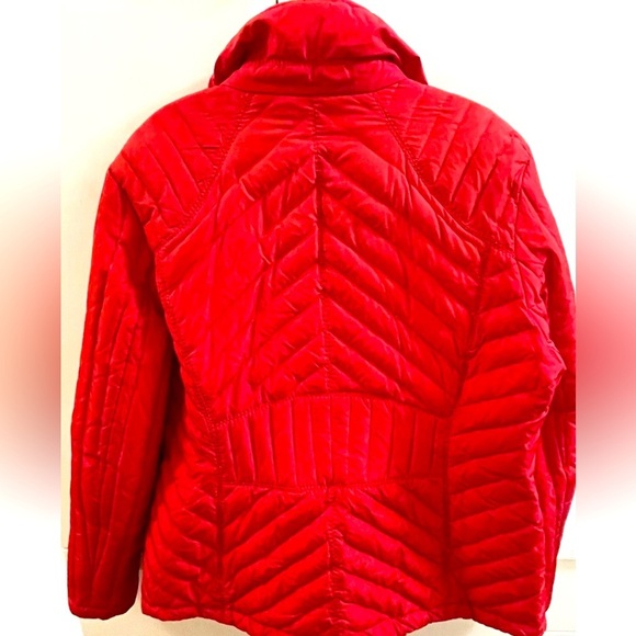 Woman’s Kenneth cole reaction Down Jacket/ Coat  Size XL Red - Picture 6 of 11